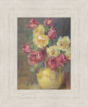 Load image into Gallery viewer, Red and Yellow Roses in a Vase