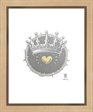 Load image into Gallery viewer, 2 Crowns GRAPHITE Large Wall Art Gallery Wrap
