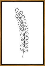 Load image into Gallery viewer, Minimalist Stem White Gallery Wrap