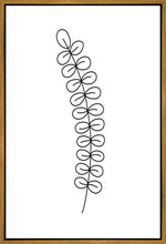 Load image into Gallery viewer, Minimalist Stem White Gallery Wrap