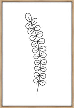 Load image into Gallery viewer, Minimalist Stem White Gallery Wrap