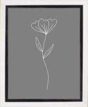 Load image into Gallery viewer, Minimalist Flower Gray Gallery Wrap