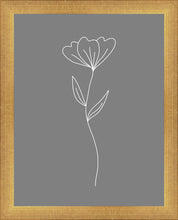 Load image into Gallery viewer, Minimalist Flower Gray