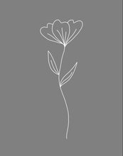 Load image into Gallery viewer, Minimalist Flower Gray