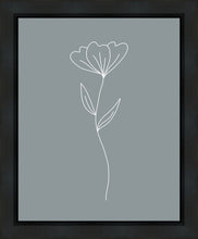 Load image into Gallery viewer, Minimalist Flower Blue Gallery Wrap