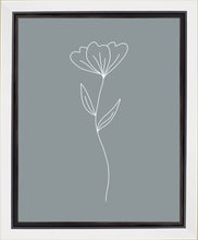 Load image into Gallery viewer, Minimalist Flower Blue Gallery Wrap