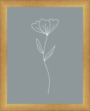 Load image into Gallery viewer, Minimalist Flower Blue
