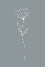 Load image into Gallery viewer, Minimalist Flower Blue