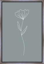 Load image into Gallery viewer, Minimalist Flower Blue Gallery Wrap