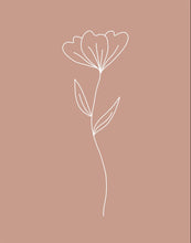 Load image into Gallery viewer, Minimalist Flower Pink Gallery Wrap