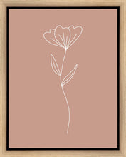 Load image into Gallery viewer, Minimalist Flower Pink Gallery Wrap