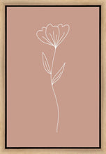 Load image into Gallery viewer, Minimalist Flower Pink Gallery Wrap
