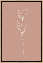 Load image into Gallery viewer, Minimalist Flower Pink Gallery Wrap