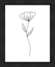 Load image into Gallery viewer, Minimalist Flower White Gallery Wrap