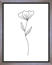 Load image into Gallery viewer, Minimalist Flower White Gallery Wrap
