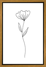 Load image into Gallery viewer, Minimalist Flower White Gallery Wrap