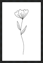 Load image into Gallery viewer, Minimalist Flower White Gallery Wrap