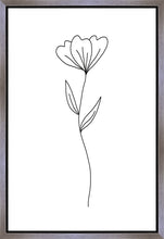 Load image into Gallery viewer, Minimalist Flower White Gallery Wrap