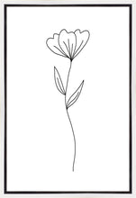 Load image into Gallery viewer, Minimalist Flower White Gallery Wrap