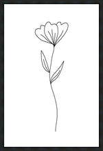 Load image into Gallery viewer, Minimalist Flower White Gallery Wrap