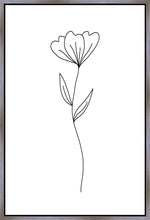 Load image into Gallery viewer, Minimalist Flower White Gallery Wrap