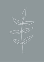 Load image into Gallery viewer, Minimalist Leaves Blue