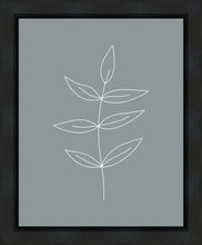 Load image into Gallery viewer, Minimalist Leaves Blue Gallery Wrap