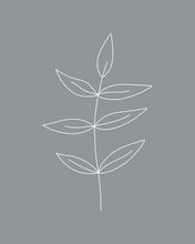 Load image into Gallery viewer, Minimalist Leaves Blue