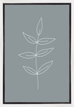 Load image into Gallery viewer, Minimalist Leaves Blue Gallery Wrap
