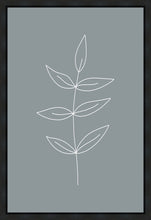 Load image into Gallery viewer, Minimalist Leaves Blue Gallery Wrap
