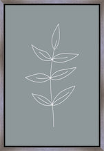 Load image into Gallery viewer, Minimalist Leaves Blue Gallery Wrap