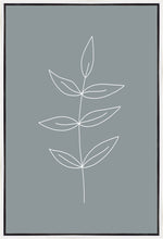 Load image into Gallery viewer, Minimalist Leaves Blue Gallery Wrap