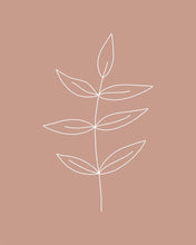 Load image into Gallery viewer, Minimalist Leaves Pink Gallery Wrap