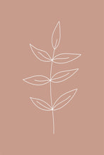 Load image into Gallery viewer, Minimalist Leaves Pink Gallery Wrap