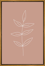 Load image into Gallery viewer, Minimalist Leaves Pink Gallery Wrap