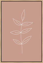 Load image into Gallery viewer, Minimalist Leaves Pink Gallery Wrap