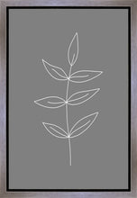 Load image into Gallery viewer, Minimalist Leaves Gray Gallery Wrap