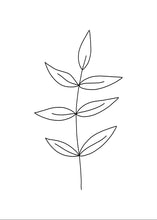 Load image into Gallery viewer, Minimalist Leaves White