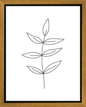 Load image into Gallery viewer, Minimalist Leaves White Gallery Wrap