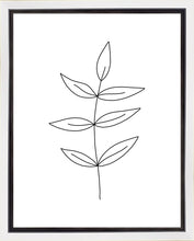 Load image into Gallery viewer, Minimalist Leaves White Gallery Wrap