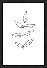 Load image into Gallery viewer, Minimalist Leaves White Gallery Wrap