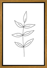 Load image into Gallery viewer, Minimalist Leaves White Gallery Wrap