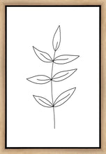 Load image into Gallery viewer, Minimalist Leaves White Gallery Wrap