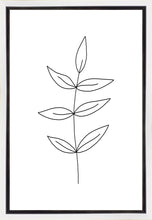 Load image into Gallery viewer, Minimalist Leaves White Gallery Wrap