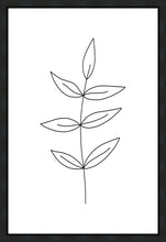 Load image into Gallery viewer, Minimalist Leaves White Gallery Wrap