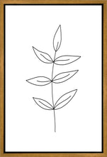 Load image into Gallery viewer, Minimalist Leaves White Gallery Wrap