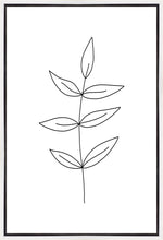 Load image into Gallery viewer, Minimalist Leaves White Gallery Wrap