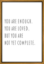 Load image into Gallery viewer, You Are Enough Gallery Wrap