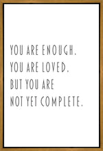 Load image into Gallery viewer, You Are Enough Gallery Wrap
