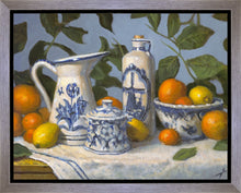 Load image into Gallery viewer, Delft and Citrus Still Life